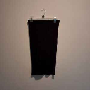 NWT Rolla Coaster Skirt Women's Medium M Black Stretch Knit Modest Minimalist